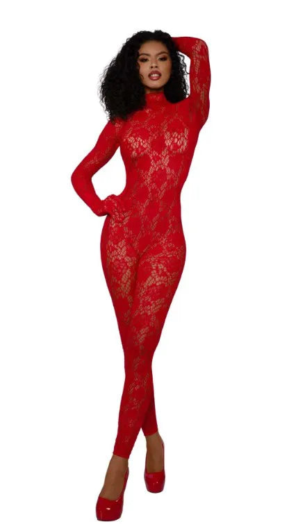 Gloved Bodystocking Dmnd – Nylon Spandex Bodystocking