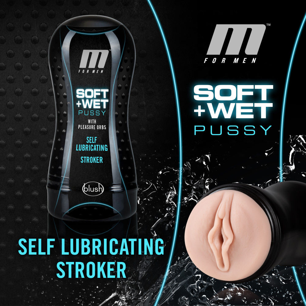 M For Men Soft and Wet Vanilla – Self-Lubricating Stroker Cup