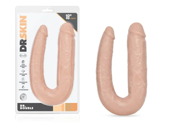 Dr. Skin Dr. Double – Soft U-Shaped Double Penetration Dildo
