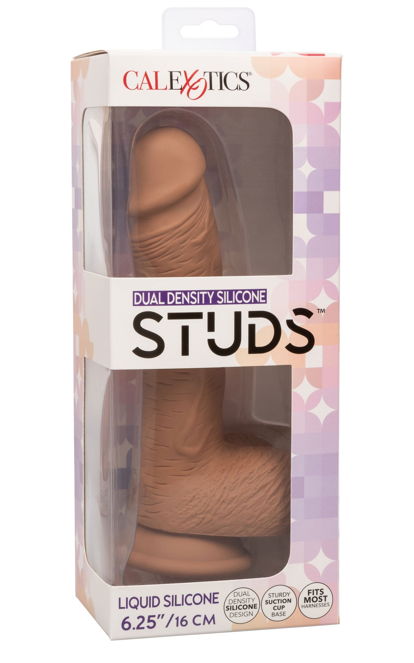 Dual Density Silicone Studs 6.25 Inch Brown