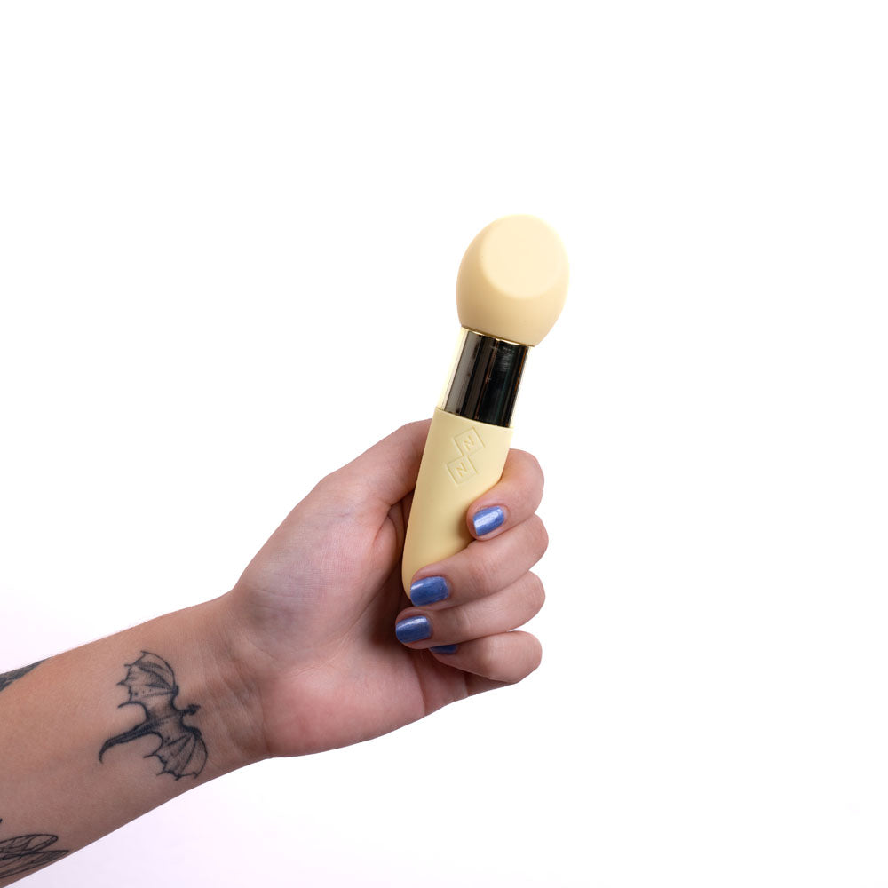 Rina Dual Motor Vibrator - Yellow 13 cm Compact Design