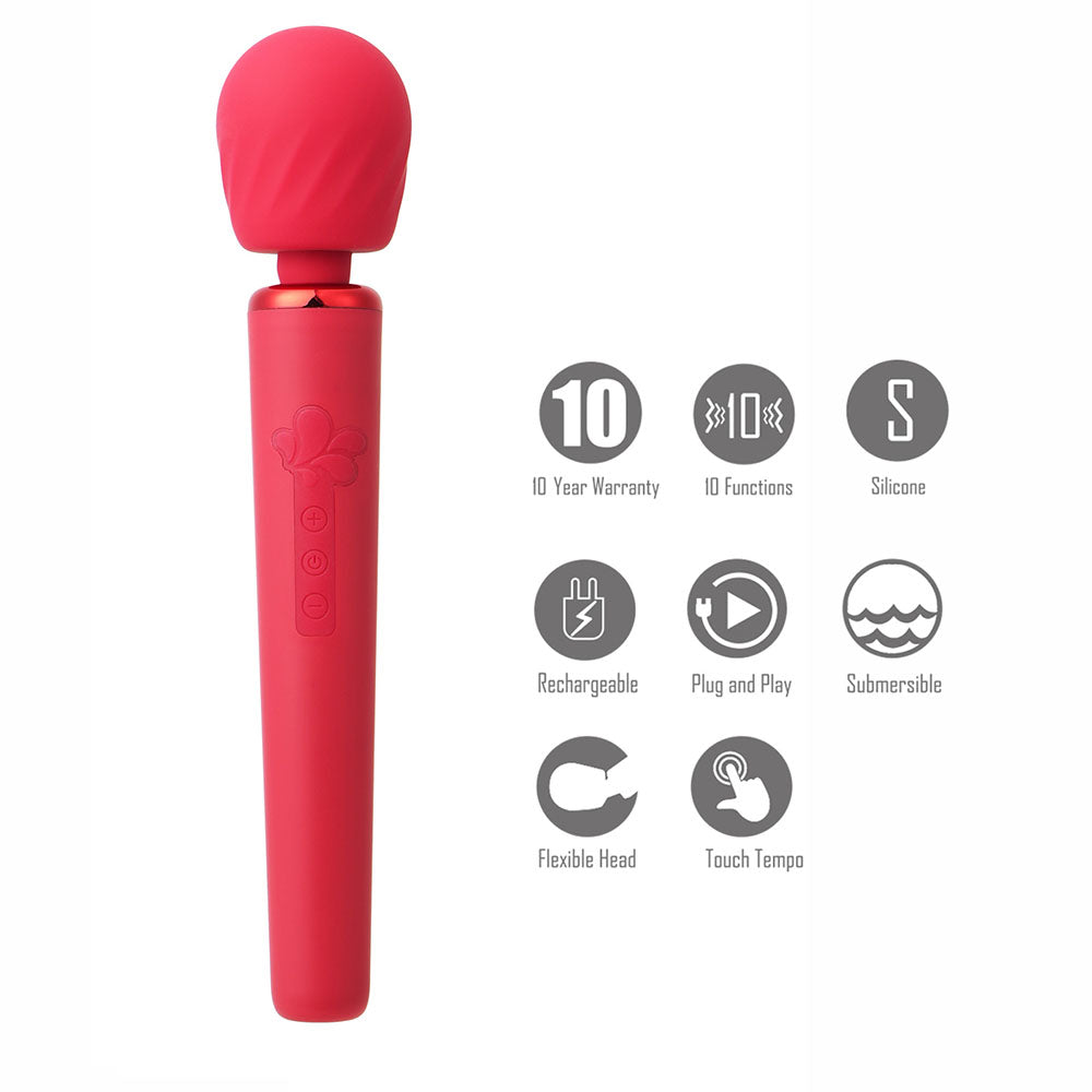 Maia Nala 30 cm Massage Wand with 10 Functions
