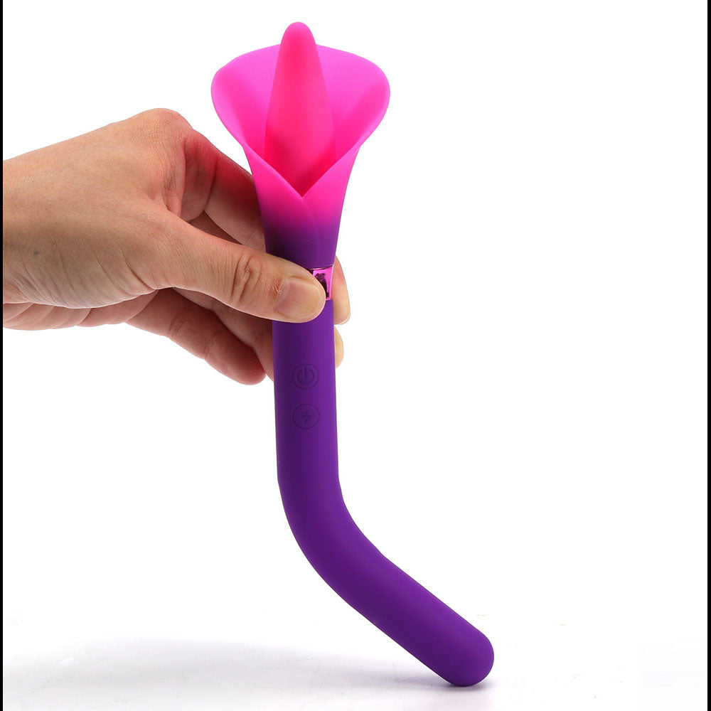 Maia Vala (Pink) – USB Rechargeable Silicone Flower Vibrator 22.2 cm