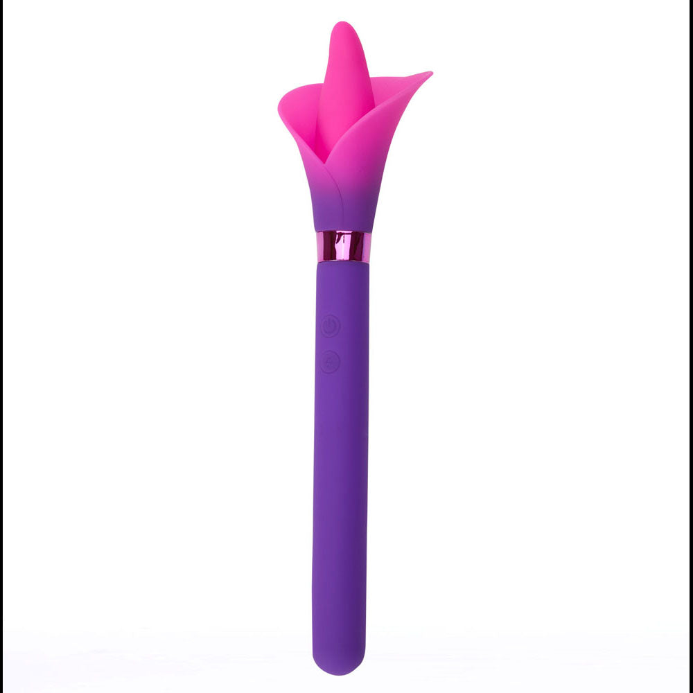 Maia Vala (Pink) – USB Rechargeable Silicone Flower Vibrator 22.2 cm