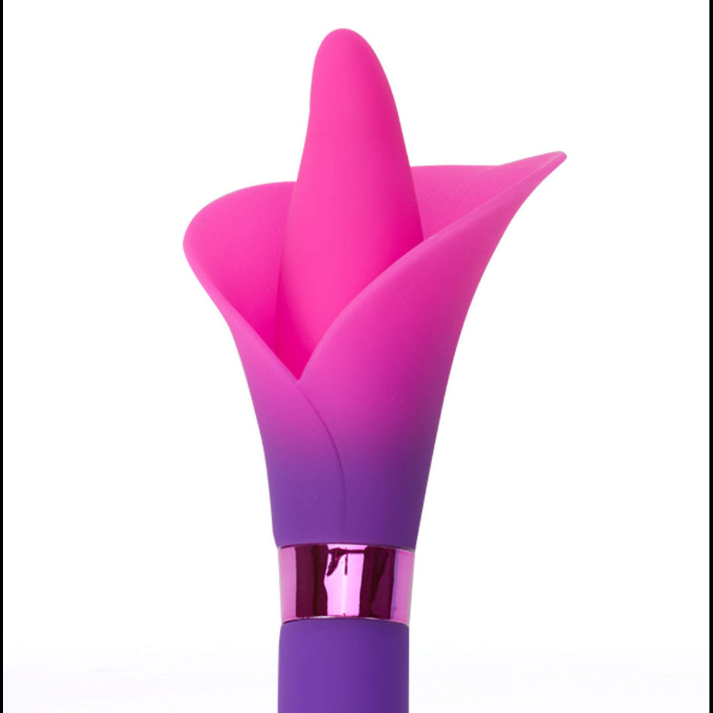 Maia Vala (Pink) – USB Rechargeable Silicone Flower Vibrator 22.2 cm