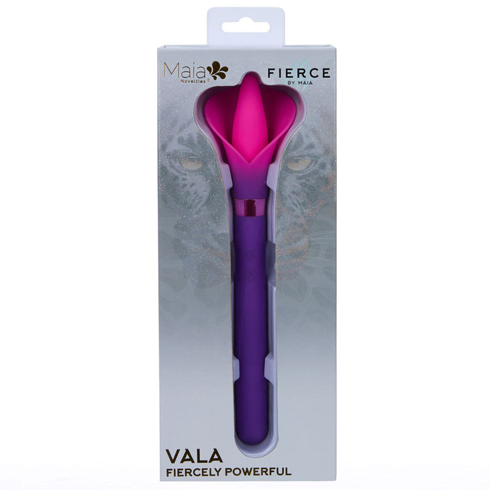 Maia Vala (Pink) – USB Rechargeable Silicone Flower Vibrator 22.2 cm