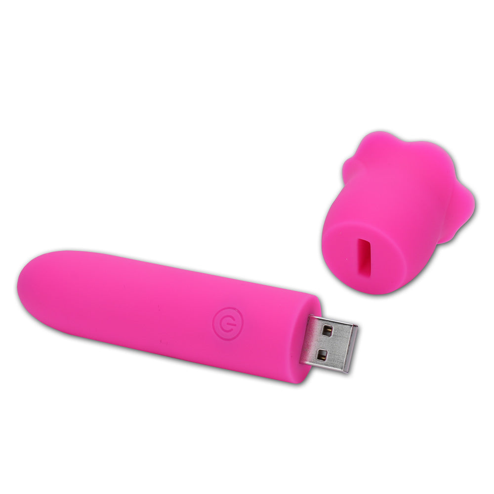 Maia VibeDrive – USB Rechargeable 10 cm Bullet Vibrator with Storage