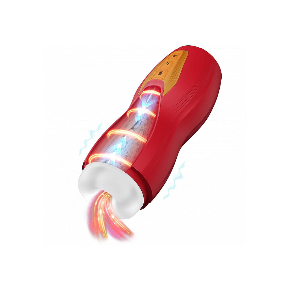 MASTURS Solara – USB Rechargeable Heated Vibrating Thrusting Masturbator