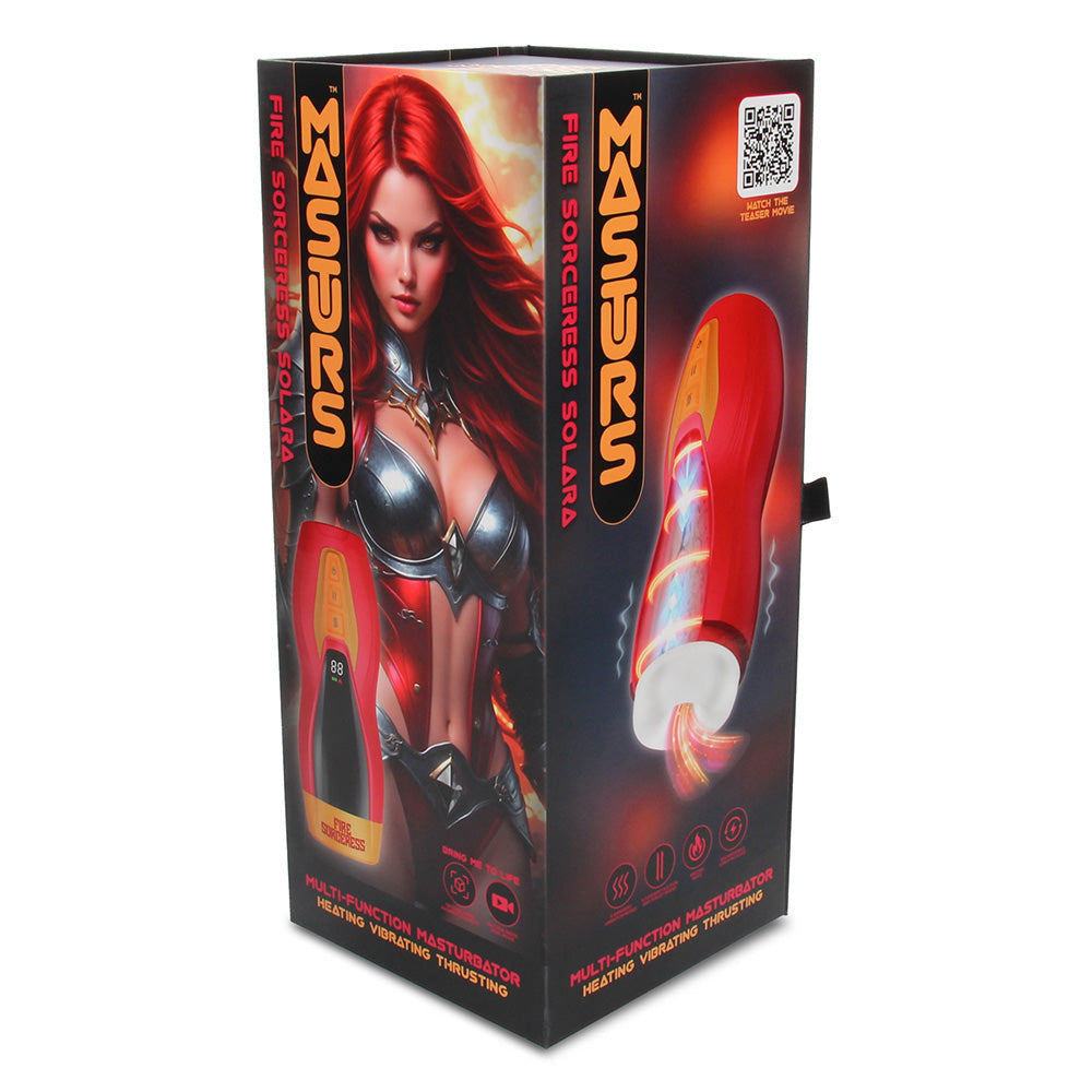 MASTURS Solara – USB Rechargeable Heated Vibrating Thrusting Masturbator