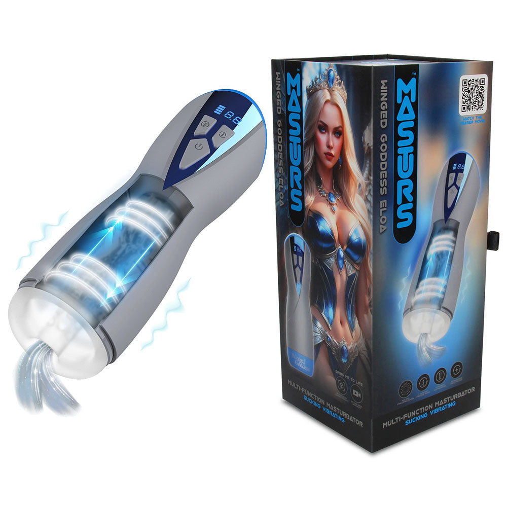 MASTURS Eloa – USB Rechargeable Sucking and Vibrating Auto Stroker
