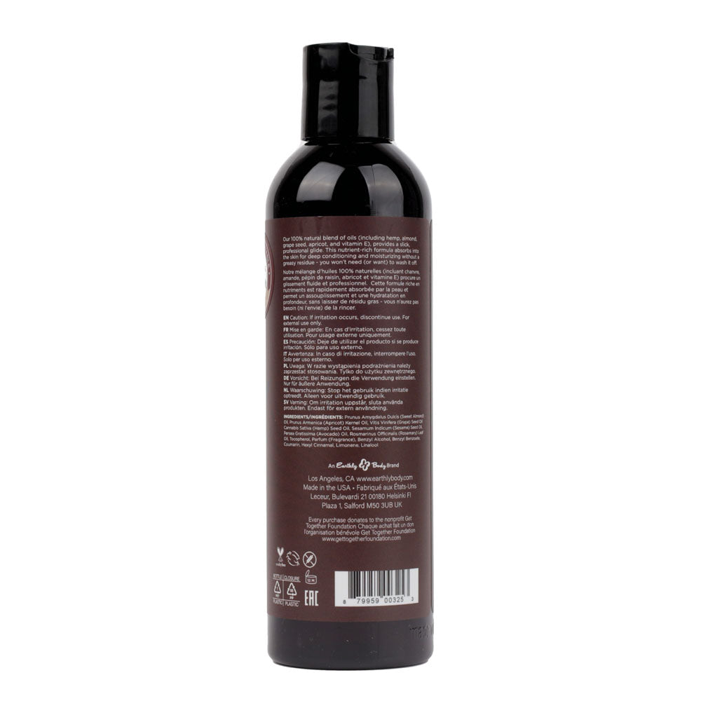 Hemp Seed Massage Oil Moroccan Nights Scent 237ml Bottle