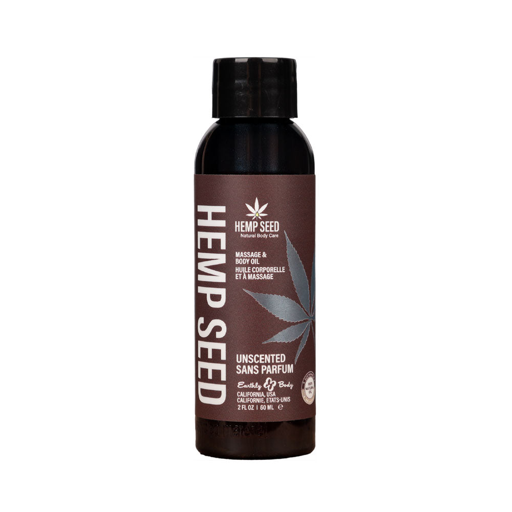 Hemp Seed Unscented Massage and Body Oil – 59 ml Massage Oil