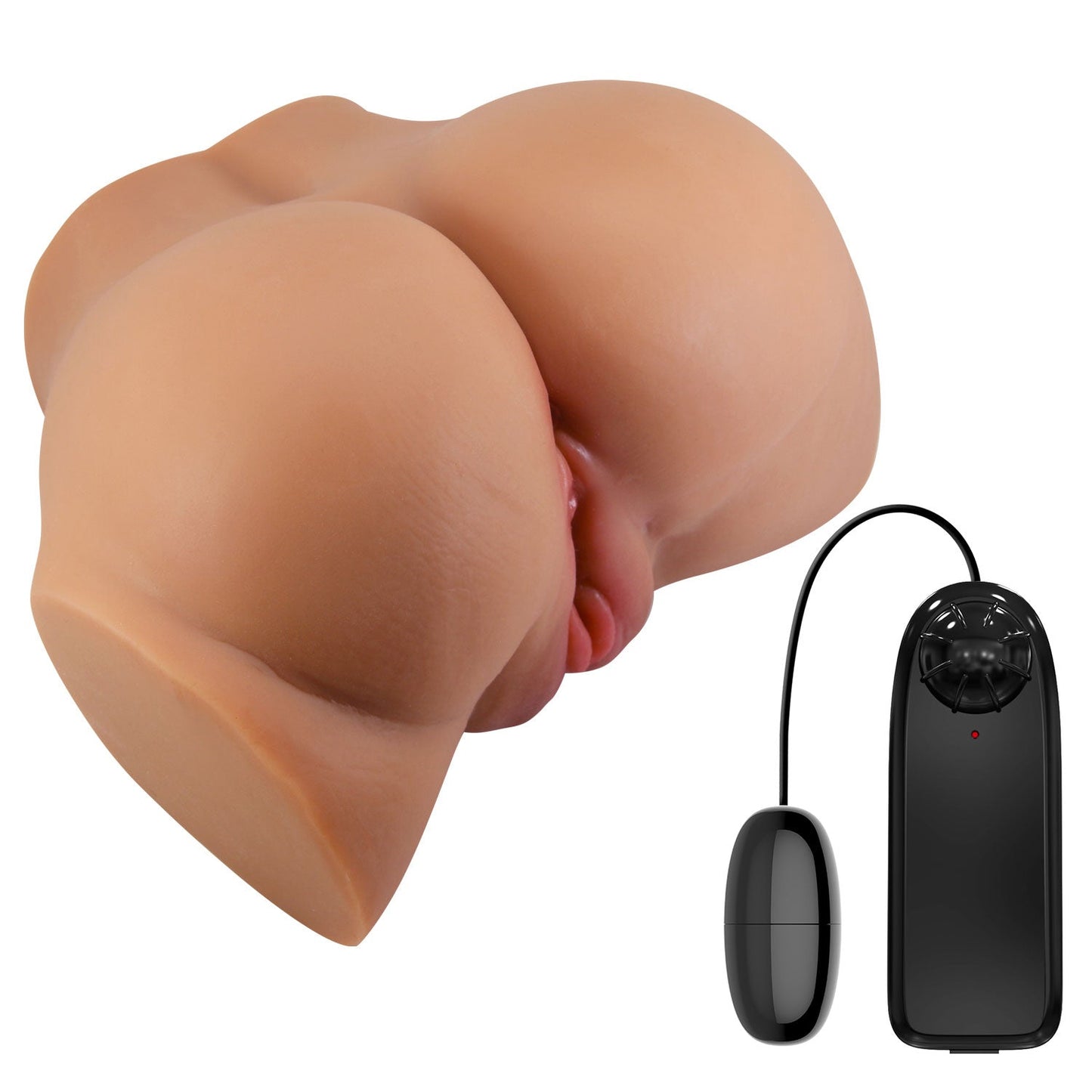 Emilia Realistic Vagina and Ass Vibrator – Dual Channel Vibrator
