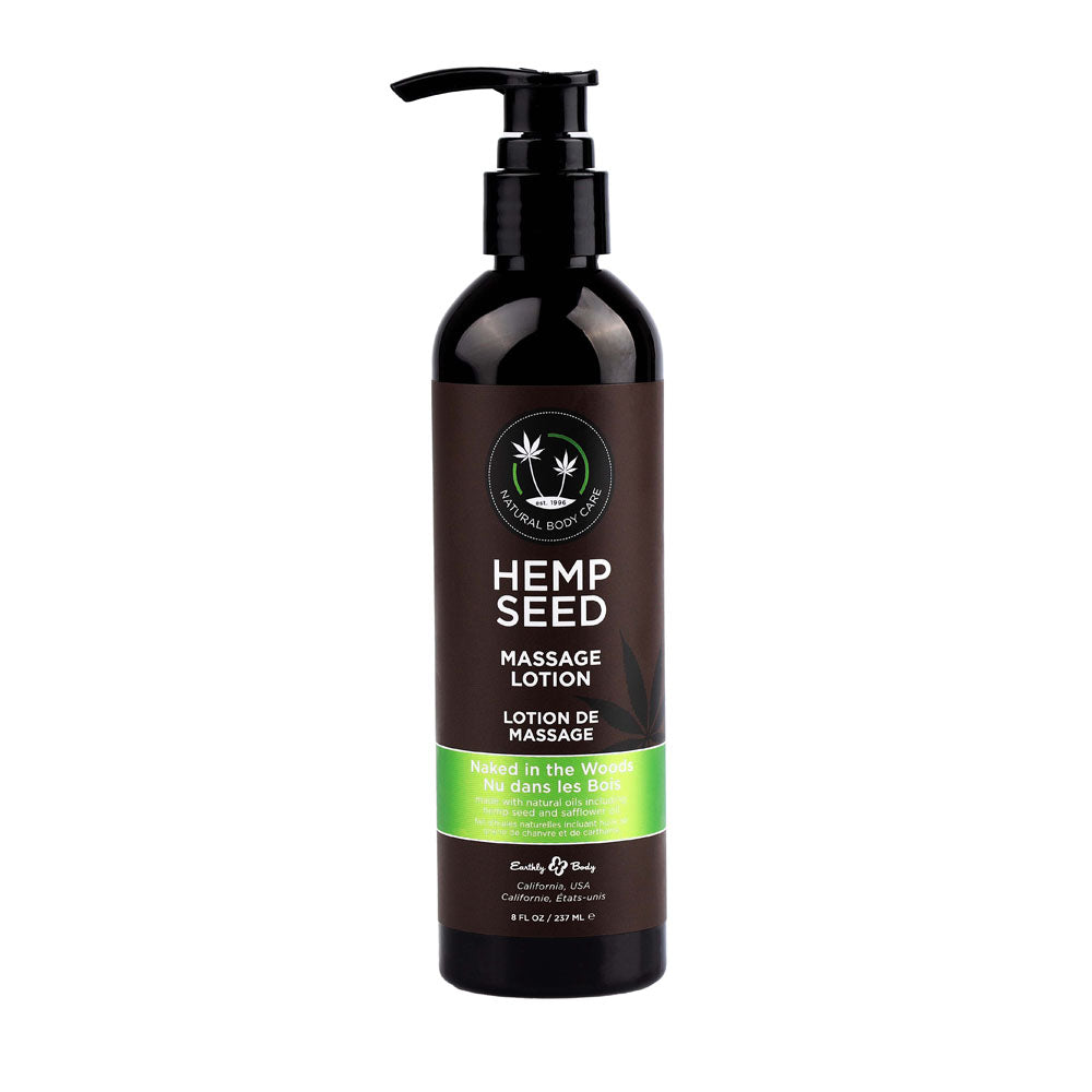 Naked In The Woods Hemp Seed Massage Lotion – 237 ml Scented Lotion