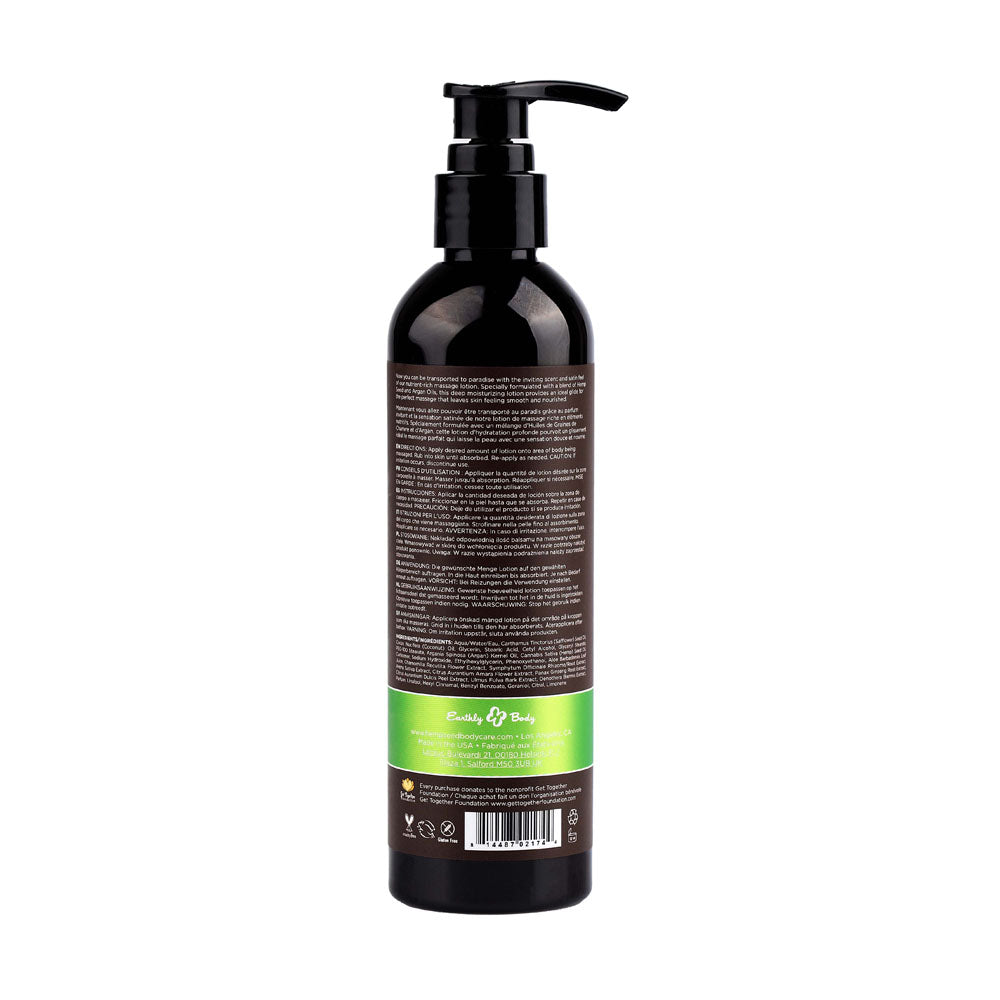 Naked In The Woods Hemp Seed Massage Lotion – 237 ml Scented Lotion