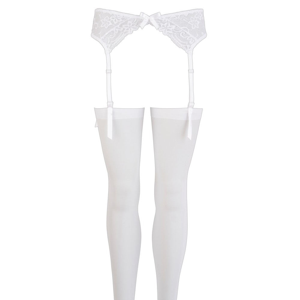 NOXQSE Suspender Set (White) – Waterproof Erotic Lingerie Set