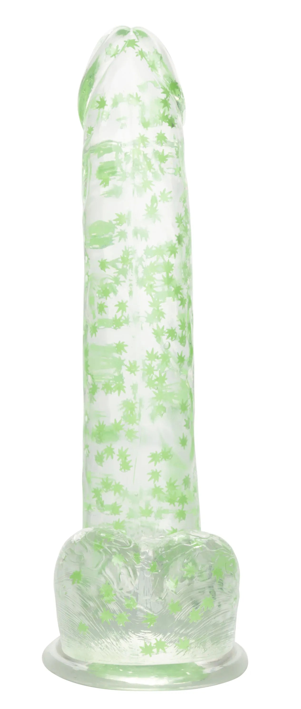 Naughty Bits I Leaf Dick – Glow-in-the-Dark 8 Inch Dildo