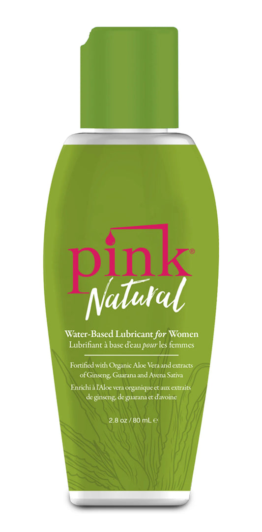 Pink Natural Water-Based Lubricant 80 ml - Organic Aloe Vera Lubricant