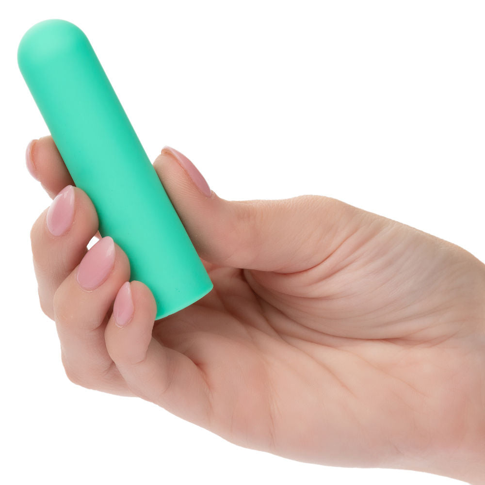 Turbo Buzz Rounded Bullet (Green) – Compact 10-Function Vibrator