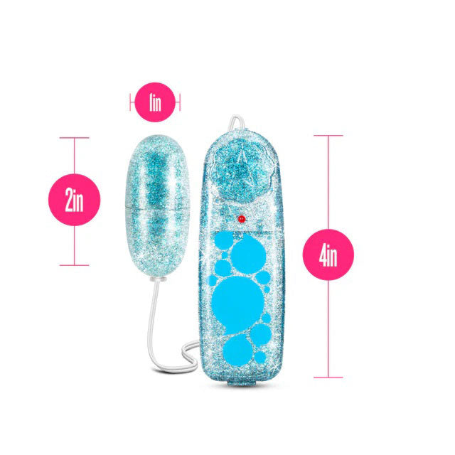 B Yours Glitter Power Bullet Blue 5.5 cm
