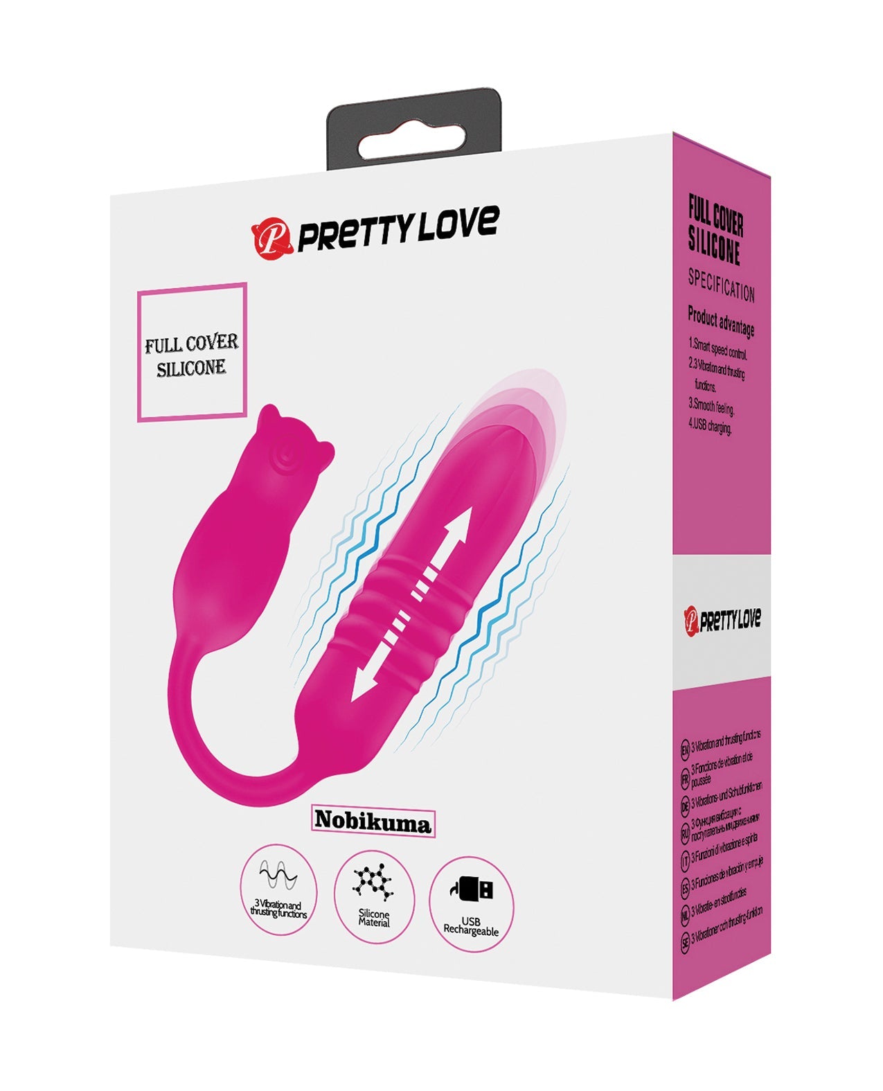 Pretty Love Nobikuma – Rechargeable Silicone Thrusting Bullet Vibrator