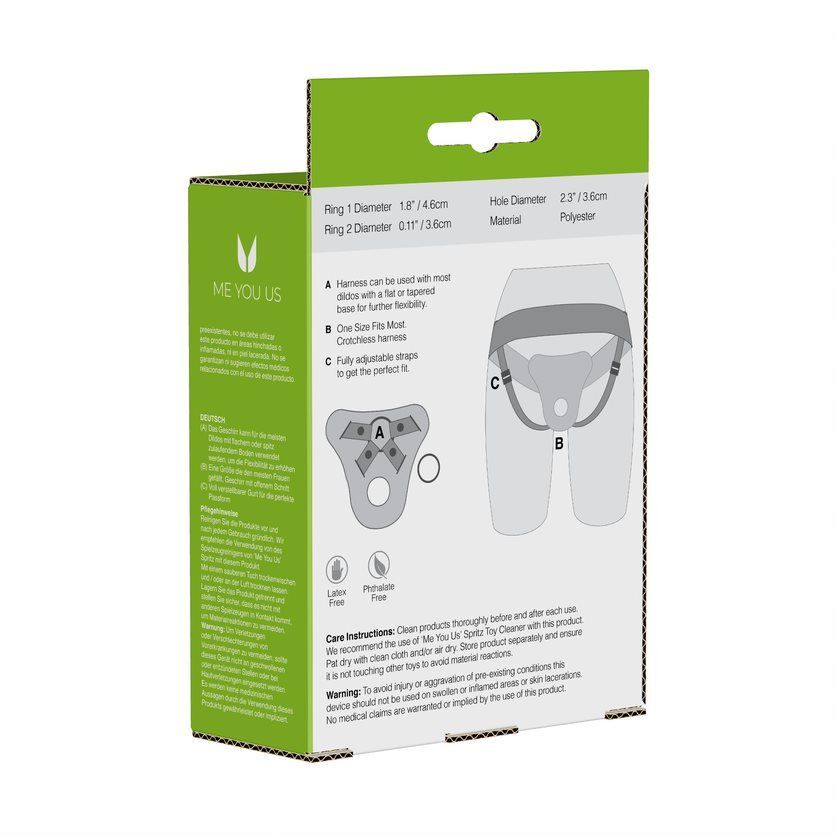 Me You Us Adjustable Harness – Unisex Polyester Strap Harness