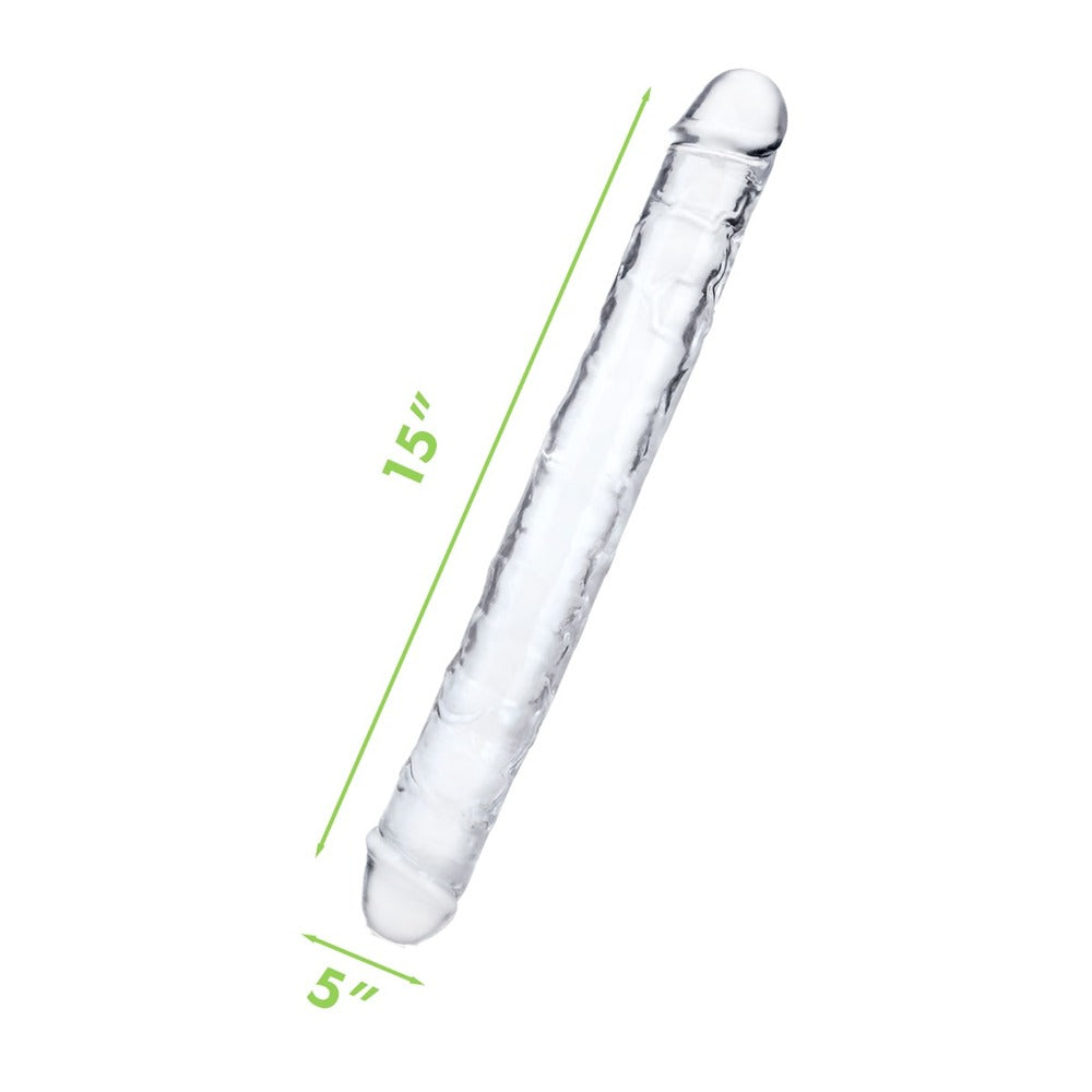 Me You Us Ultra Double Dildo 15 Inch Flexible Dual-Ended Dildo