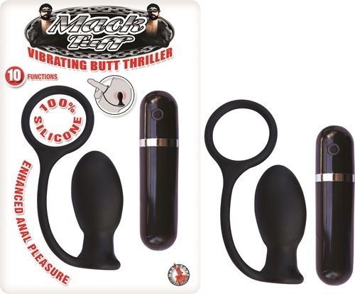 Mack Tuff Silicone Vibrating Butt Plug With 10 Modes