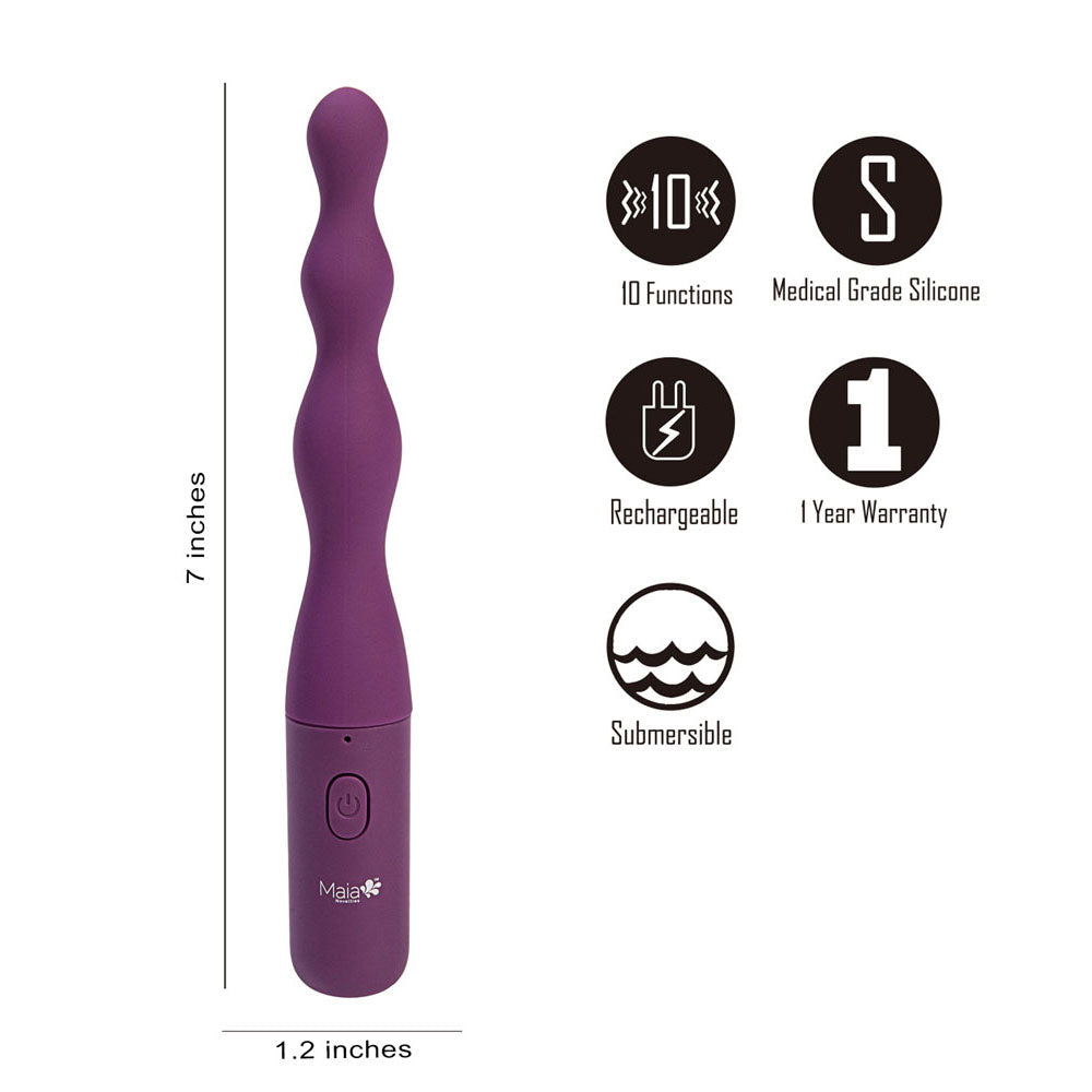 Maia Dani 17.8 Centimeter Beaded Vibrator