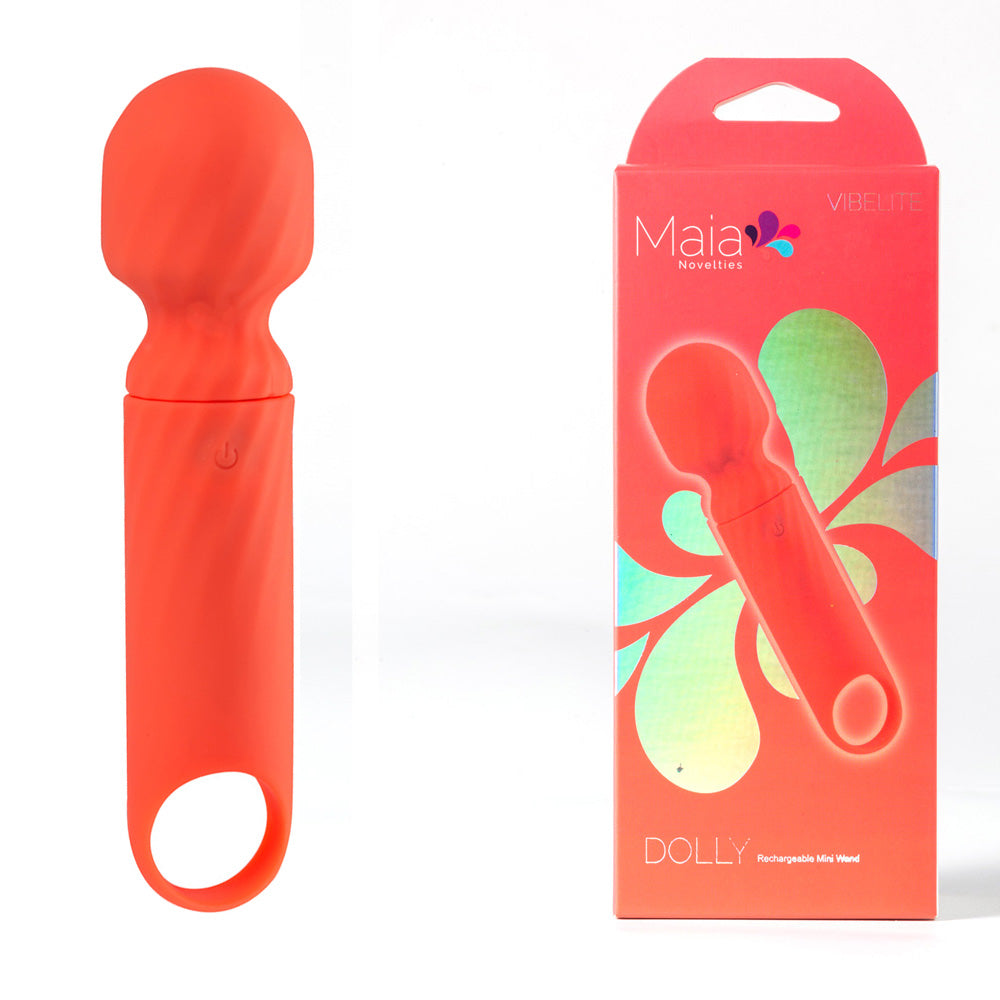 Maia Dolly Mini Massage Wand in Orange