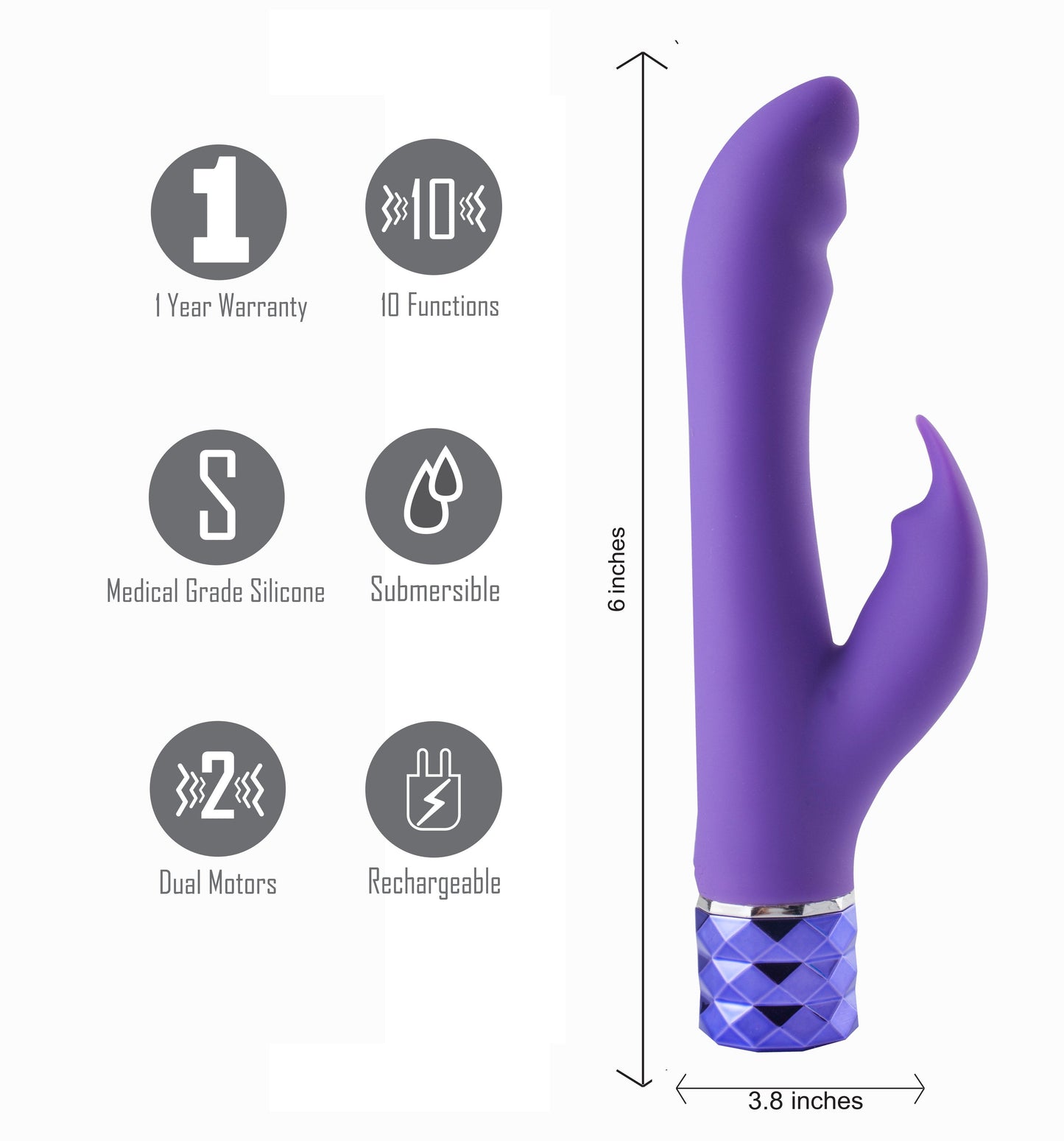 Maia Hailey 15.2 cm Rabbit Vibrator