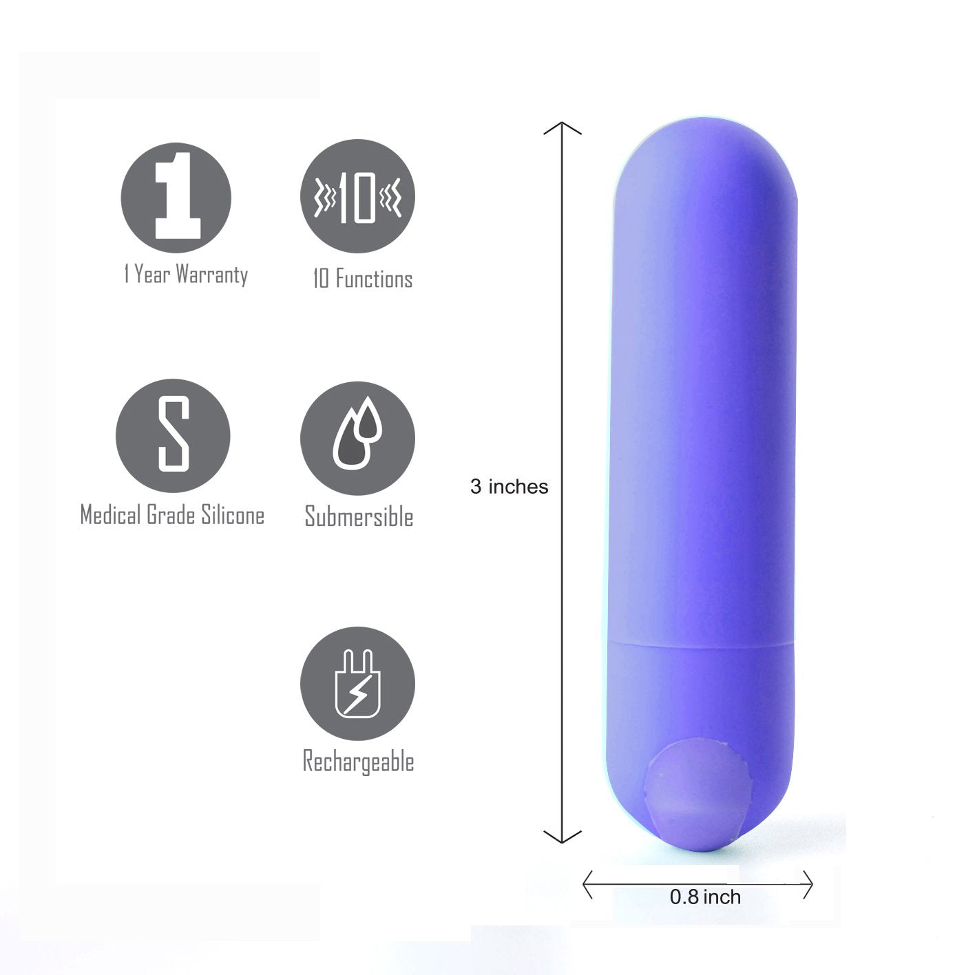 Maia Jessi 7.6 Centimeter Bullet Vibrator