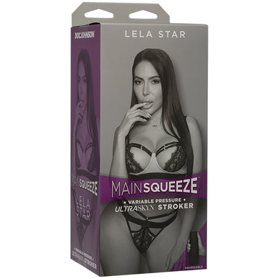 Main Squeeze Lela Star ULTRASKYN Stroker Pussy Handheld Textured Pocket Pussy