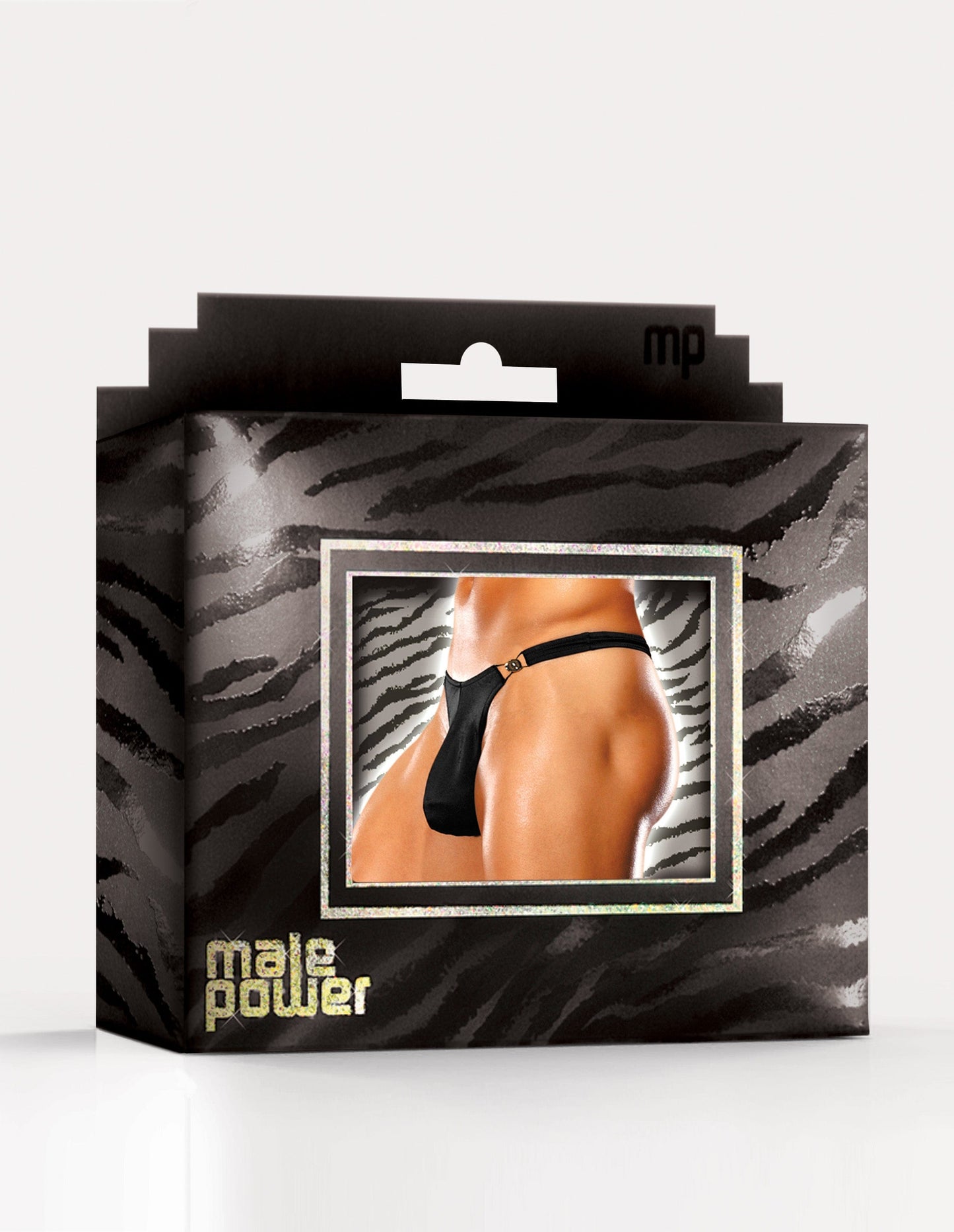 Male Power Bong Clip Thong for Men with Stretchy Spandex