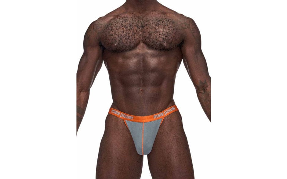 Male Power Casanova Uplift Micro Thong in Grey for Men