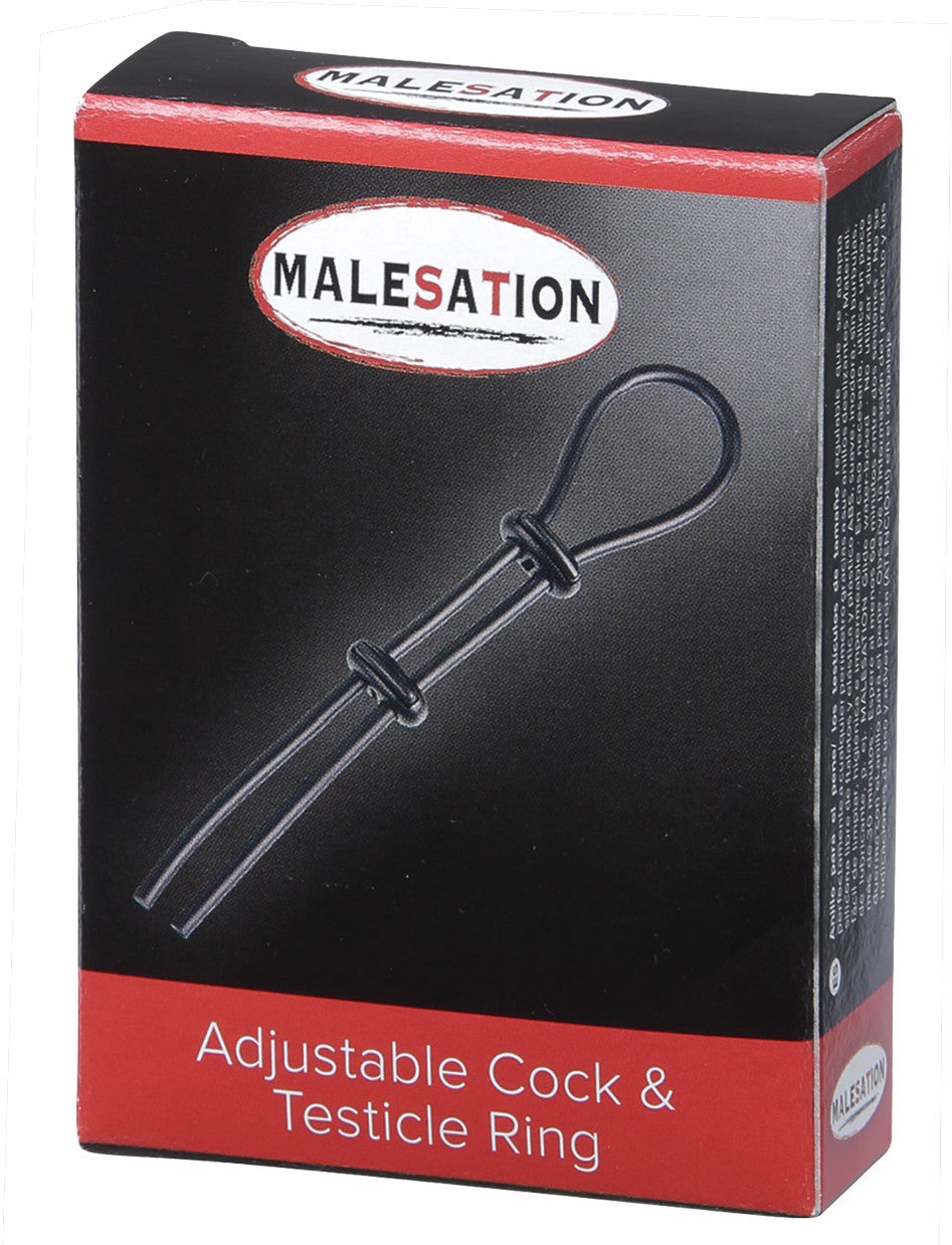 Malesation Adjustable Cock And Testicle Ring – Customizable Fit And Firm Support