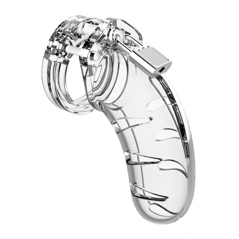 Man Cage 03 Clear 4.5 Inch – Durable Lightweight Male Chastity Cage