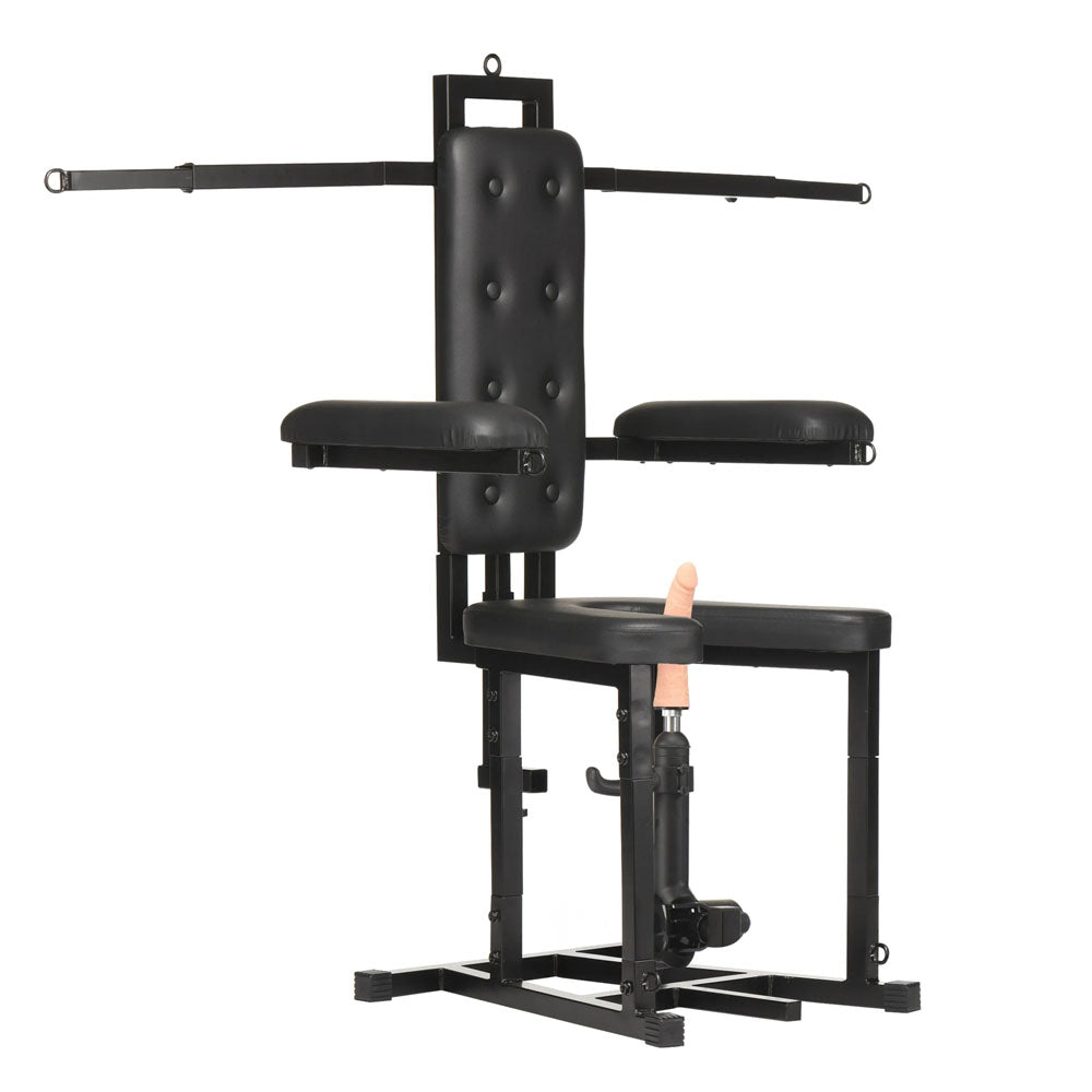 Master Series Enforcer Chair with Deluxe Sex Machine and Restraint System