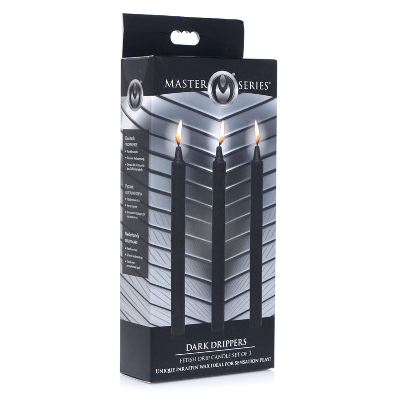 Master Series Fetish Drip Candles Black Three Pack