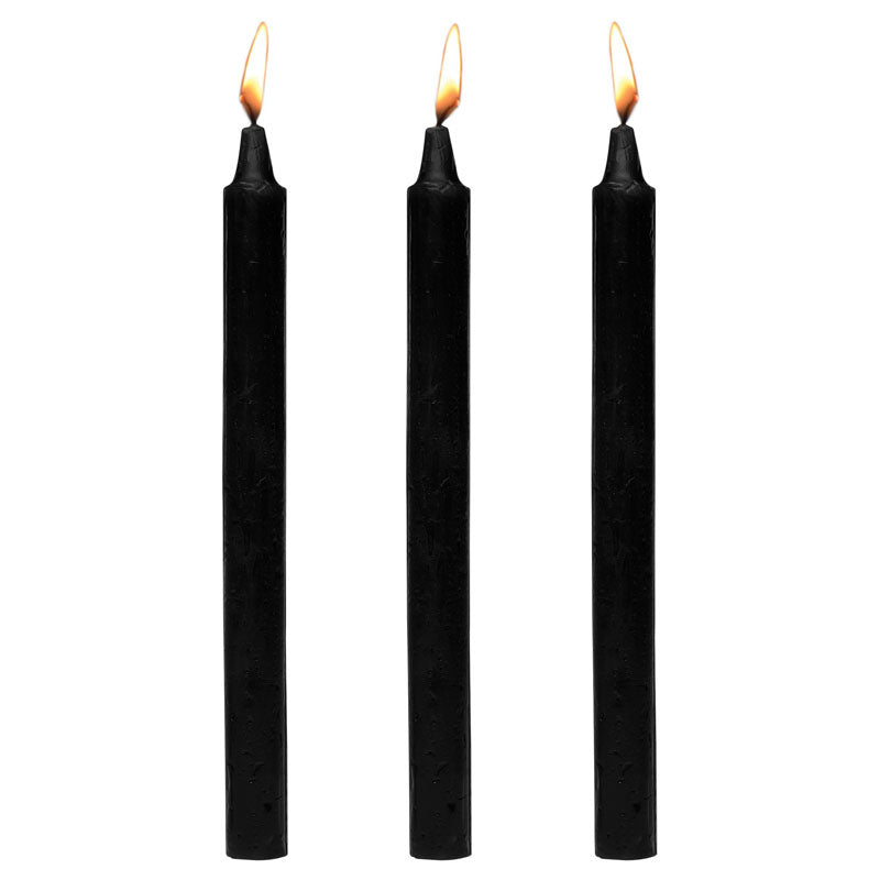Master Series Fetish Drip Candles Black Three Pack