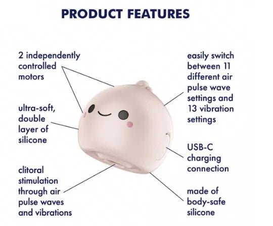 Satisfyer Mochi – Small Silicone Air Pulse Clitoral Vibrator