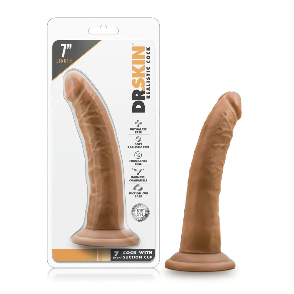 Dr. Skin 7 Inch Realistic Dildo – Suction Cup Base Dildo