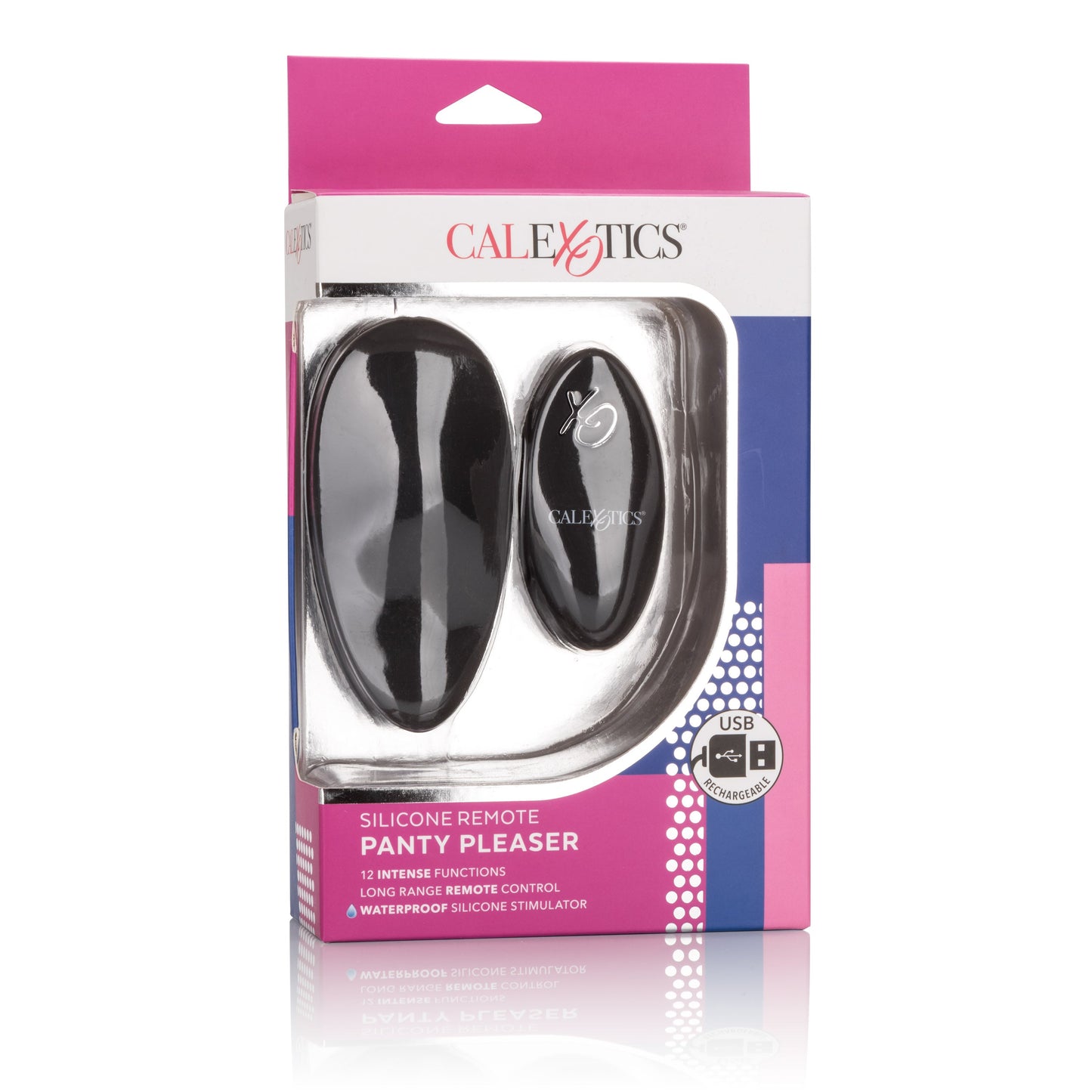 CalExotics Silicone Remote Panty Pleaser Waterproof Massager with 12 Vibration Functions