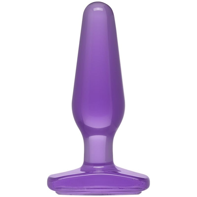 Medium Butt Plug Purple 5 Inch Crystal Jellies Toy