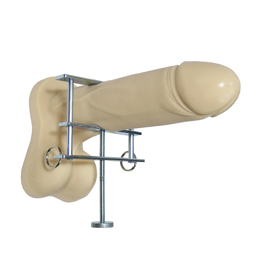 Metal Penis and Ball Crusher (Silver) – Metal CBT Device