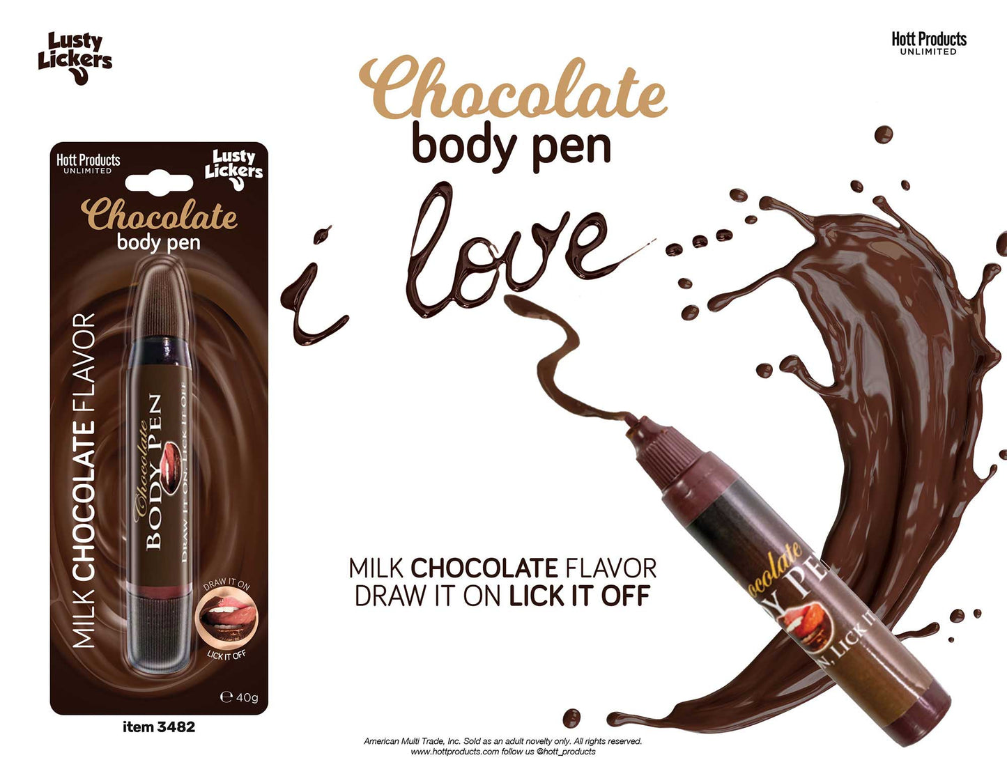 Milk Chocolate Edible Body Pen