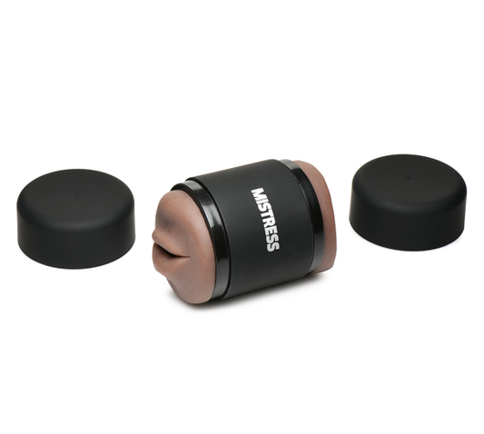 Mistress Double Shot Mini Masturbators Ass and Mouth Dark Tone Compact Ergonomic Design > Sex Toys For Men > Masturbators > Manual