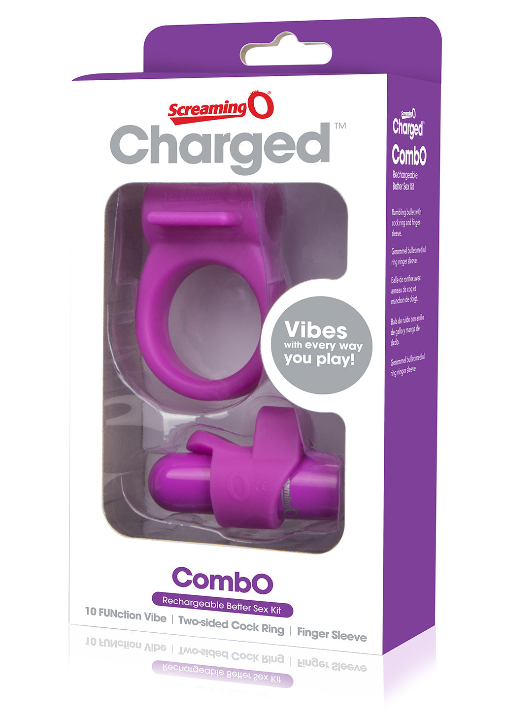 Charged Combo Kit 1 – Body-Safe Silicone Cock Ring and Fingertip Sleeve Kit