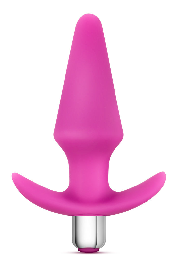 Luxe Discover Pink Anal Plug with 10 Vibrating Functions