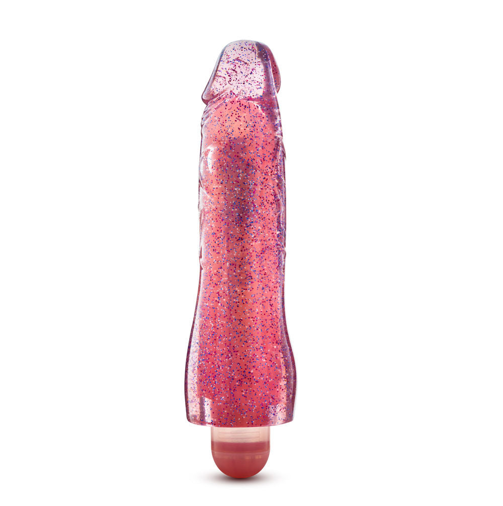 Molly Glitter Realistic Vibrator with Multi-Speed Pink Glow